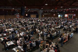 Plus de 4500 convives ont pris place dans le Cerm ce samedi.